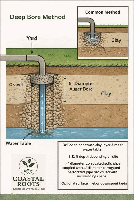 Drainage Solutions from Coastal Roots Landscape & Design