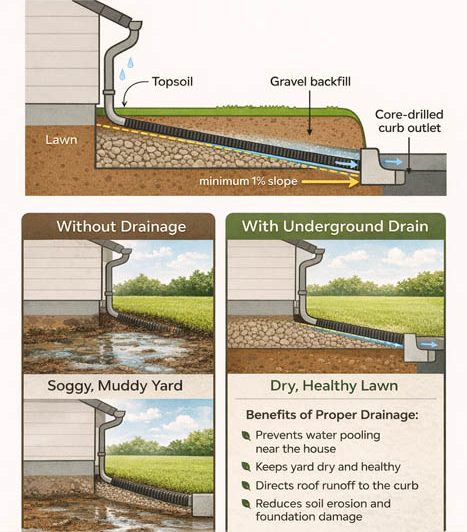 Drainage Solutions from Coastal Roots Landscape & Design